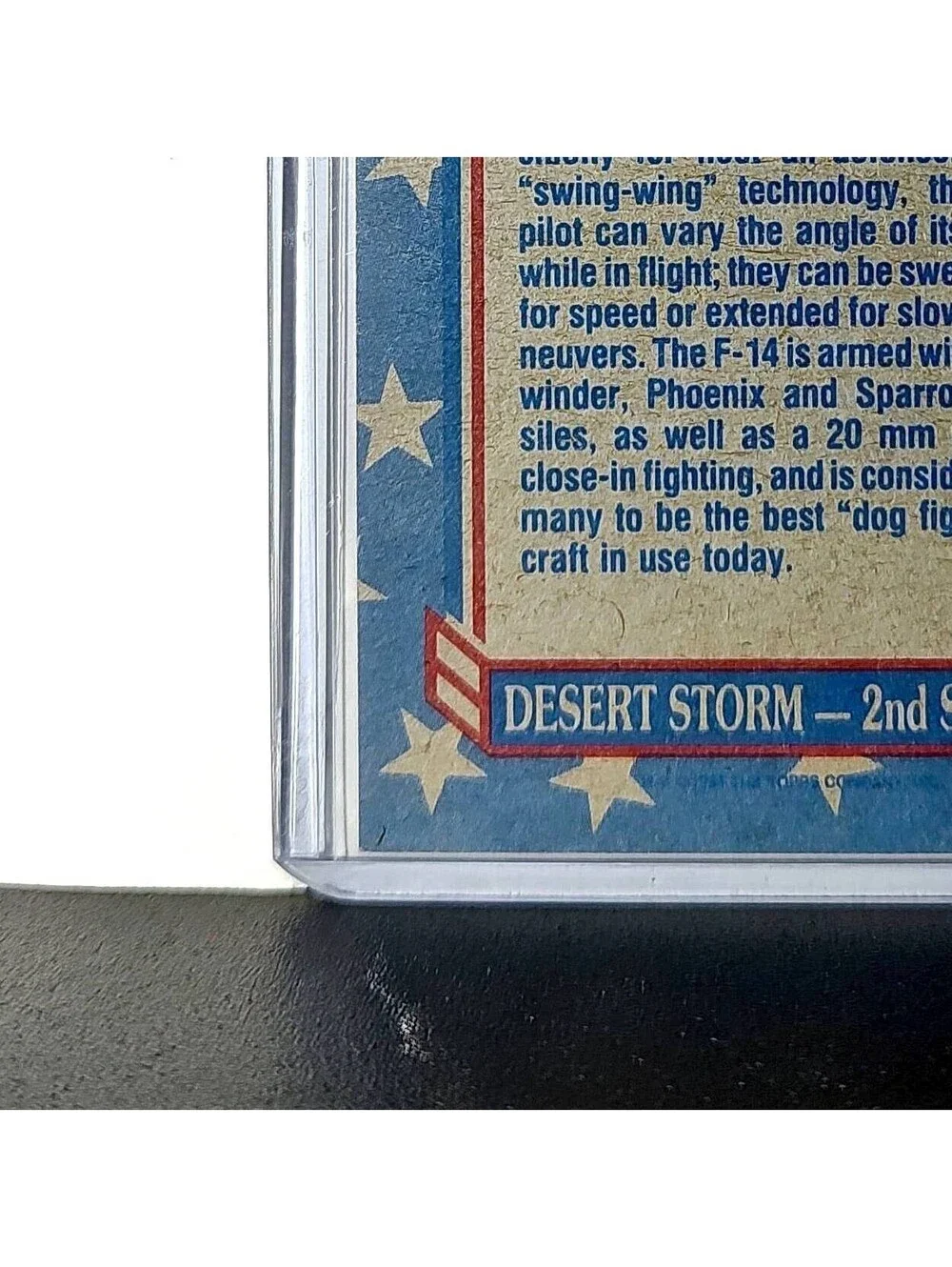 F-14 Fighter 1991 Topps Desert Storm #110 Card